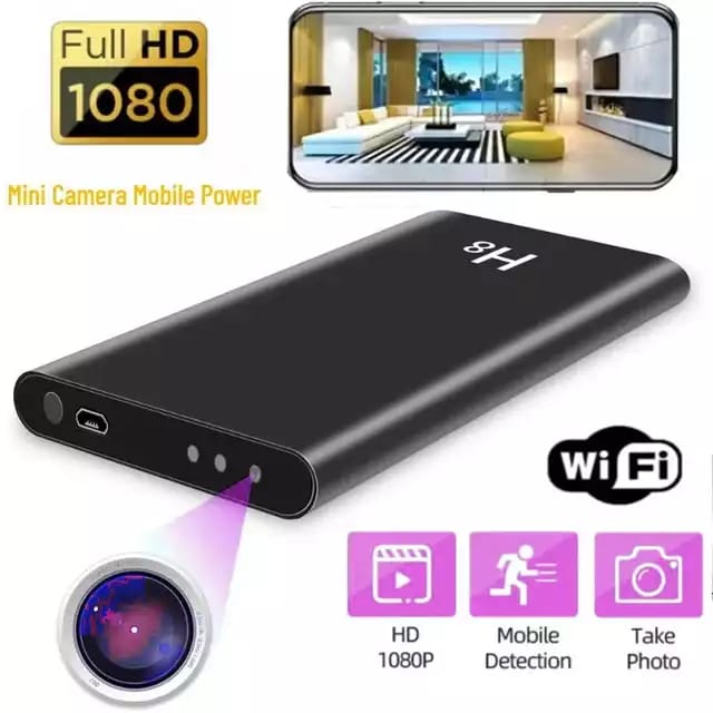 H8 Night Vision Wi-Fi Power Bank Spy Video Camera