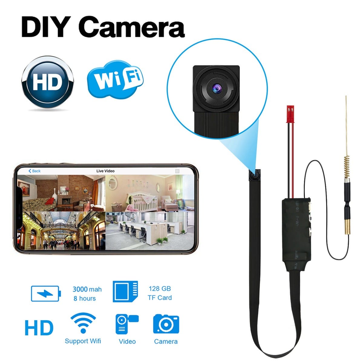 Spy Rebon 4K IP Camera