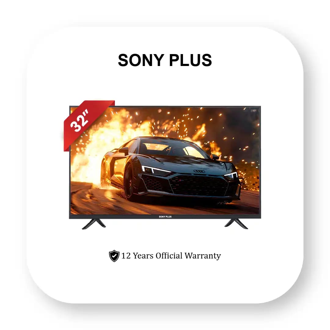 Sony Plus 32 Inch Double Glass Smart Android LED TV