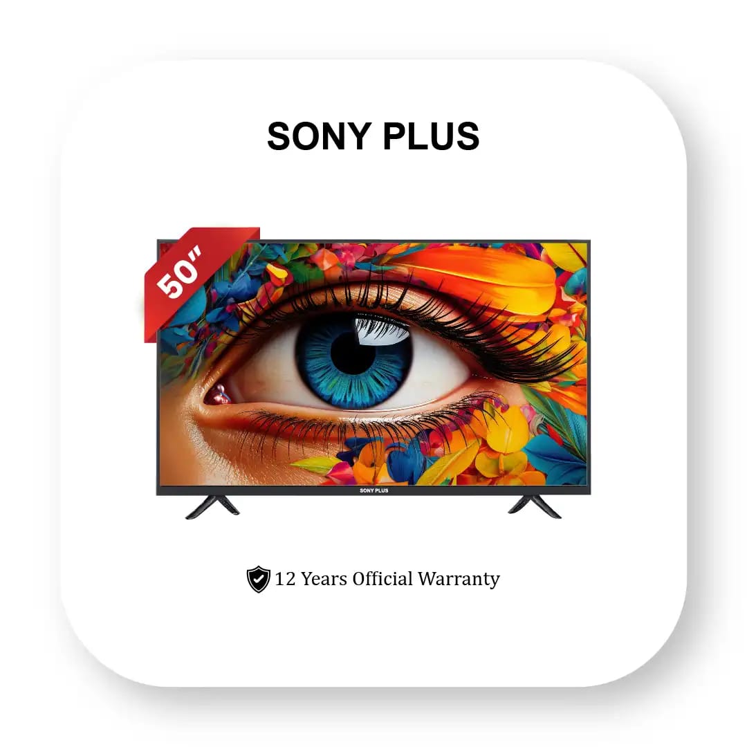 Sony Plus 50 Inch Frameless Voice Control 4K TV